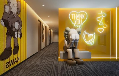 现代网吧过道3D模型下载